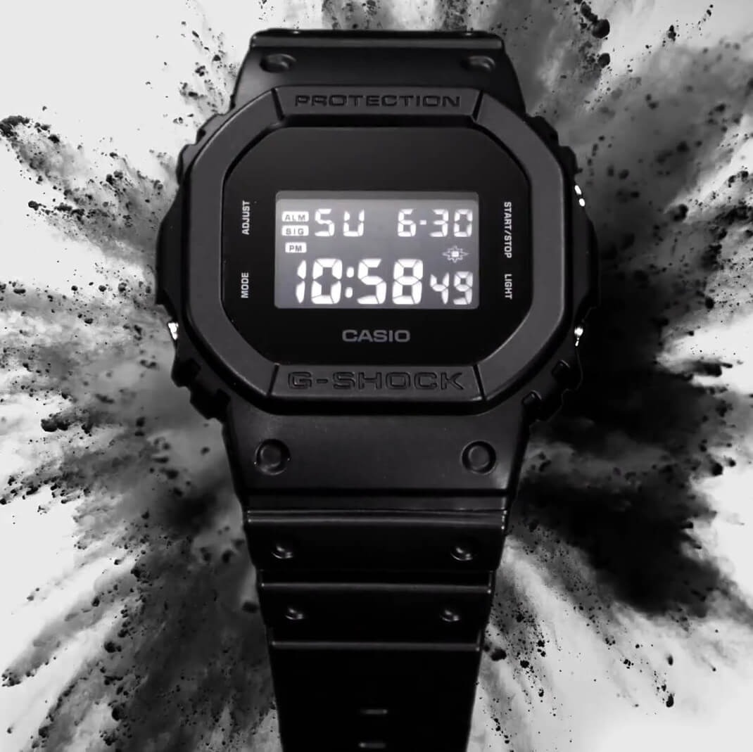 Reloj Casio G Shock Dw 5600bb Negro Mate Retro Unisex Envio | Mercado Libre