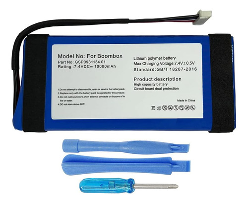 Mpf Products Reemplazo De Batería Gsp0931134 01 De 10000mah