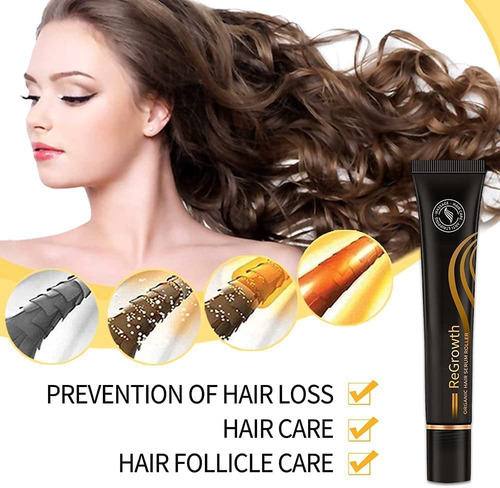 4 Unidades De Rolo De Serum Capilar Orgânico Regrowth Cresci