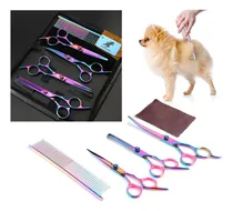 Comprar Kit Tijeras Peluqueria Canina Mascotas Kit Tijeras Peine