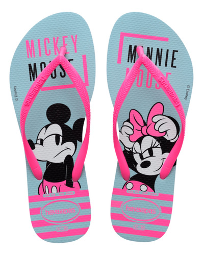 Ojotas Havaianas Kids Slim Disney Niña Originales