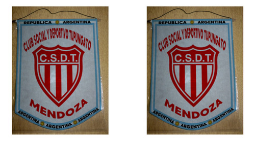 Banderin Grande 40cm Club Social Y Deportivo Tupungato