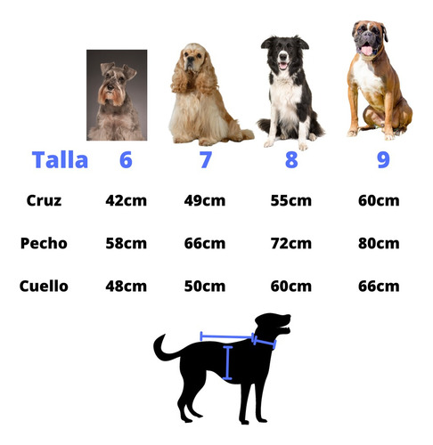 Capa Reflejante Impermeable Para Perro Premium Talla 7 M