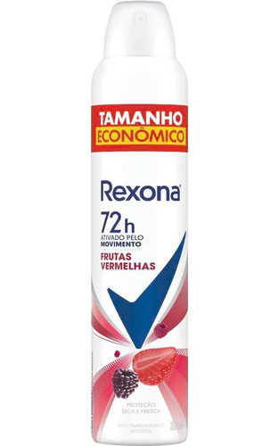 Kit 8x Desodorante Aerossol Rexona Frutas Vermelhas 200ml