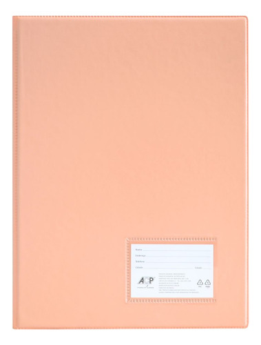 Pasta Ofício Catalogo Com 20 Envelopes Coral Pastel Acp