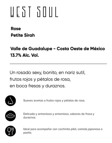 Vino Blanco Sauvignon Blanc Y Vino Rosado Petite Sirah West