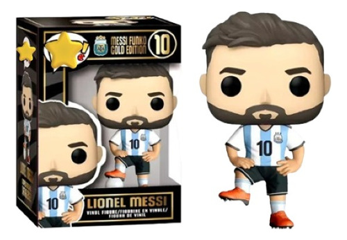 Muñeco Lionel Messi Genérico Para Niños Gold Edition