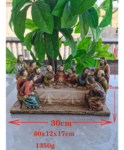 Resina La Estatua Decorativa De La Última Cena Para La