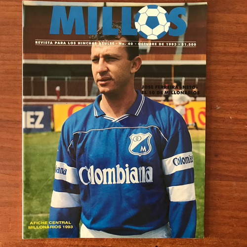 Revista No 33 Millonarios Fc Fútbol Octubre 1993 - Azules