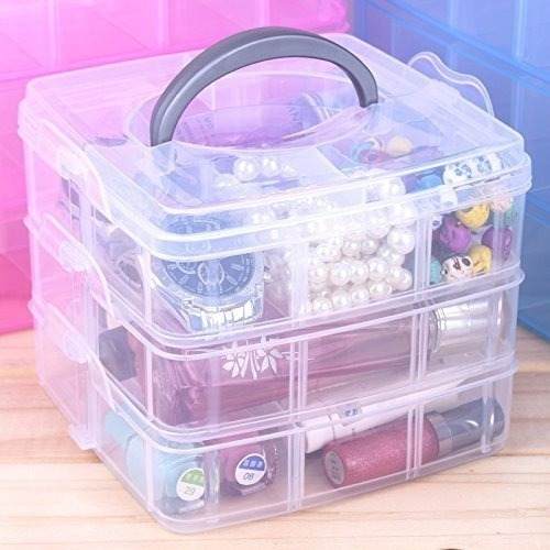 Imagen 2 de 10 de Valija 3 Pisos Organizador Armado Bijouterie Joyas Collares
