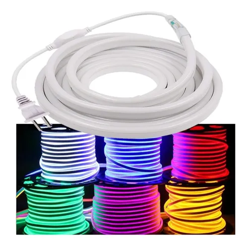 Manguera Neon Led Tira Flexible De 5 Mt Interior Exterior