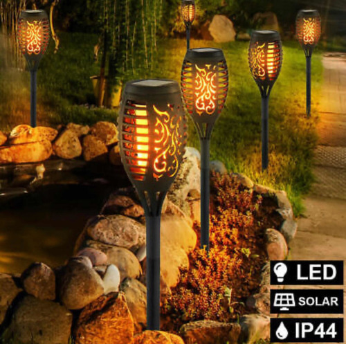 Staaricc 8 Lámparas Tipo Antorcha, Luz Led Solares