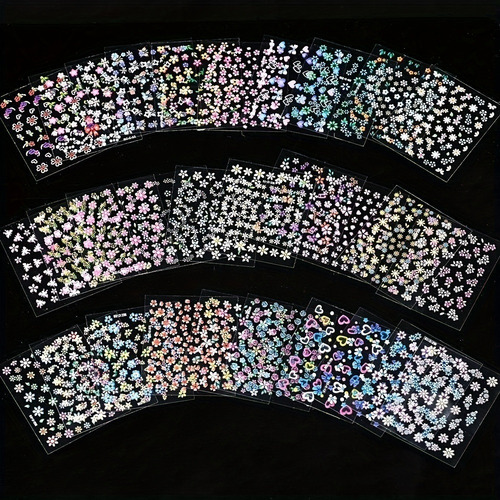 30 Hojas De Pegatinas Autoadhesivas De Flor De Cerezo For