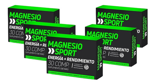  Kit X5 Magnesio Sport Energía X 150 Comprimidos Natufarma