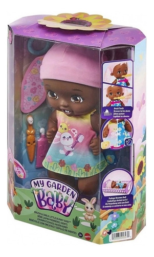 Boneca Coelho Escovar Os Dentes My Garden Baby Negra Mattel