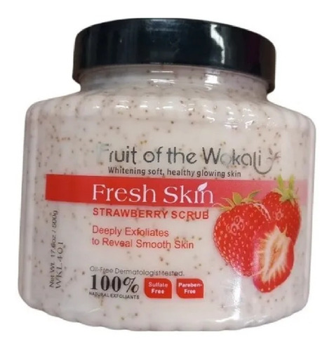 Exfoliante Corporal De Baño Frutas Aclarante Suavizante Fresa,aloevera,lavanda,miel,coco,café,