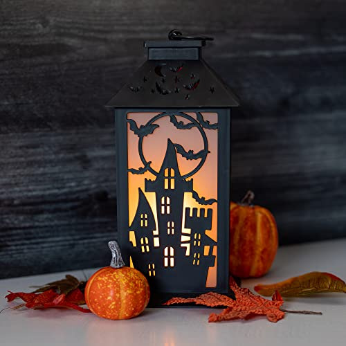 Linterna De Halloween Con Efecto De Llama A Pilas
