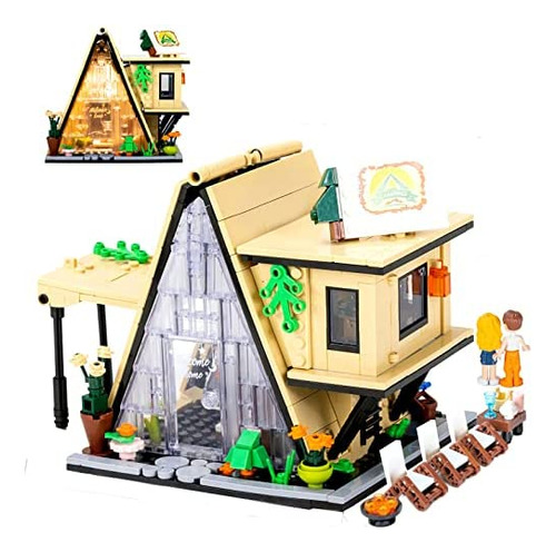 Camping House Building Kit Compatible Con Lego, Cálidos Amig