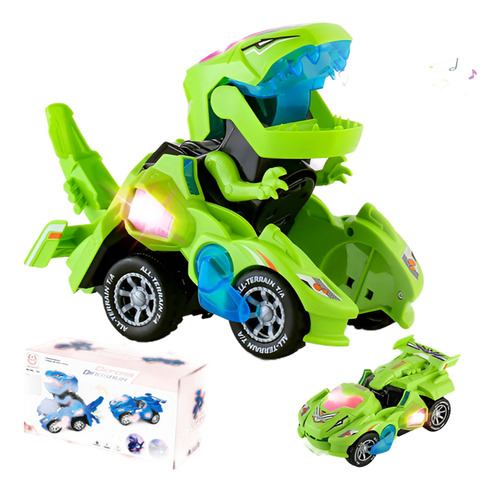 Juguete Dino-robot Con Luz Y Sonido