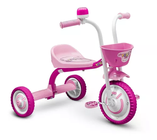 Triciclo Infantil Velotrol Motoca Brinquedo Com Empurrador Cor