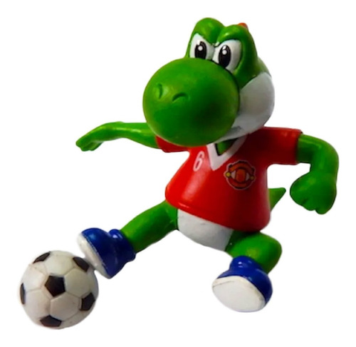 Imagen 1 de 2 de Mario Bros Figura Gashapon Yoshi Barriendo Manchester United