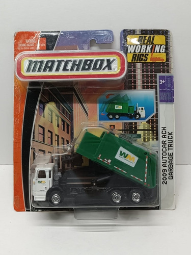 Matchbox Real Working Rigs 2009 Autocar Acx Garbage Basura