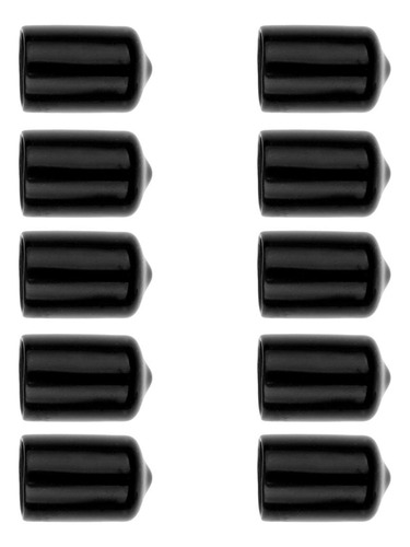 10pcs Billiar Tacos De Pallo De Color Negro Accesorios