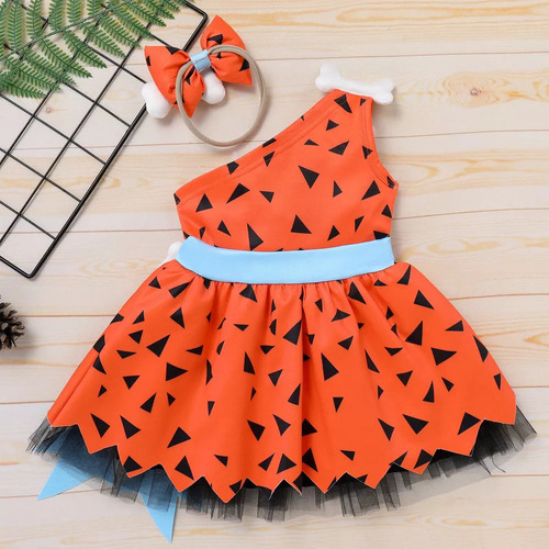 Disfraz De Picapiedra Para Bebés Y Niñas, Cuevas, Cosplay De