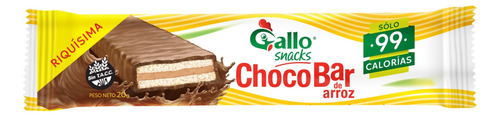 Obleas Gallo Snacks de arroz  chocobar 20 g