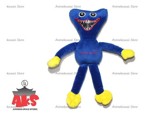 Imagen 2 de 7 de Huggy Wuggy Poppy Playtime Peluche 44cm (animekawaii)