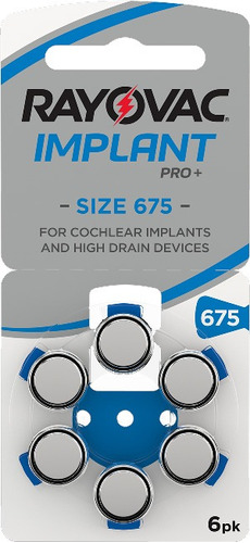 60 Pilhas Baterias 675 Pr44 Implant Coclear Rayovac