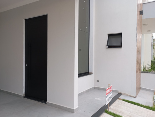 Casa De 3 Quartos, Fino Acabamento, Área Gourmet, Suite E Lavabo A Venda No Condomínio Village Moutonee Em Salto/sp.