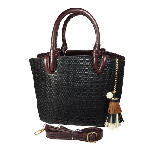 Bolsa Para Dama Casual Detalle Entrelazado Con Llavero Vaga