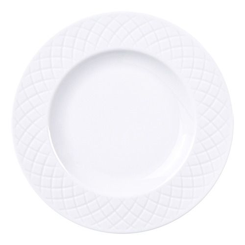 Prato Sobremesa Tramontina Ingrid Em Porcelana Hs 21 Cm