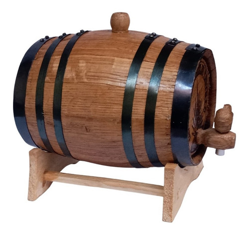 Imagen 6 de 6 de Barril Para Tequila Madera Personalizado Añejar Bebidas 1lt.