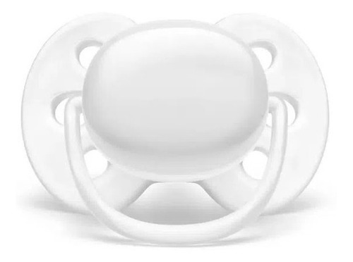 Imagen 3 de 3 de Chupete Philips Avent Scf092/01 Ultra Soft 0-6m Blanco