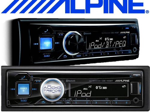 Stereo Alpine Cde-143bt Cd Bluetooth Usb Aux Audio Trends