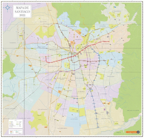 Mapa Del Gran Santiago
