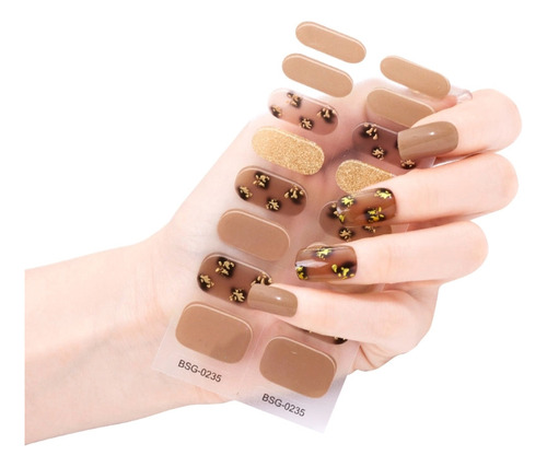 Pegatinas De Esmalte De Uñas De Gel Curado (bsg235), Diseño