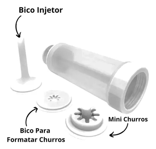 Kit 2 Máquina Manual De Fazer Churros Fácil Caseiro Simples