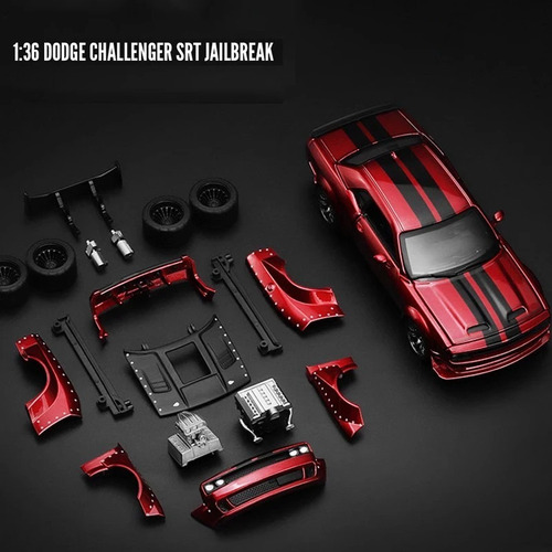 Dodge Challenger Srt Escala 1:36 Modificable Car Tuning Cca
