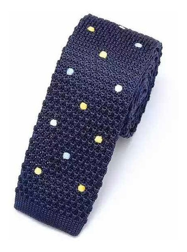 Corbata Con Diseño De Hilo - Tejida Estilo Moda Vintage