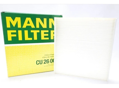 Filtro De Cabina Mann Filter  Cu26009 Vw Seat Audi 