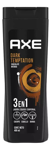 Jabón Líquido Corporal Axe Dark Temptation 400ml