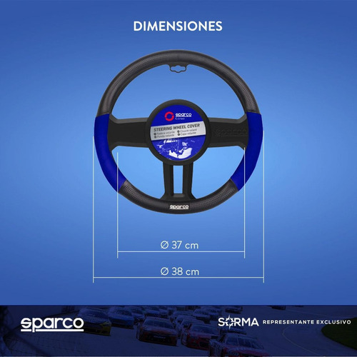 Imagen 7 de 10 de Funda Cubre Volante Universal Sparco Pvc