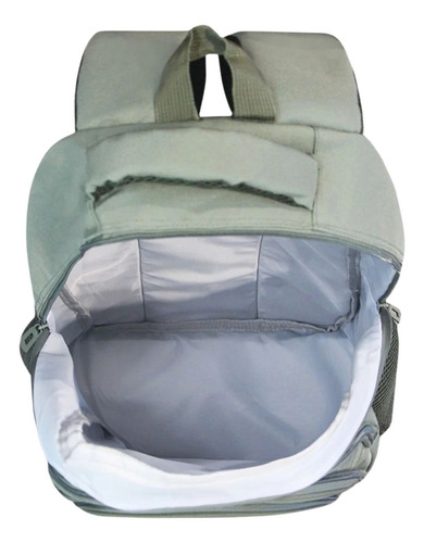 Mochila 17 Clementina Influencer Q Color Verde Diseño De La Tela Liso