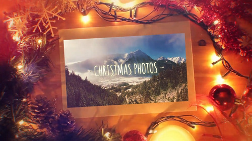 Projeto Editável Adobe Premiere Natal, Christmas Slideshow