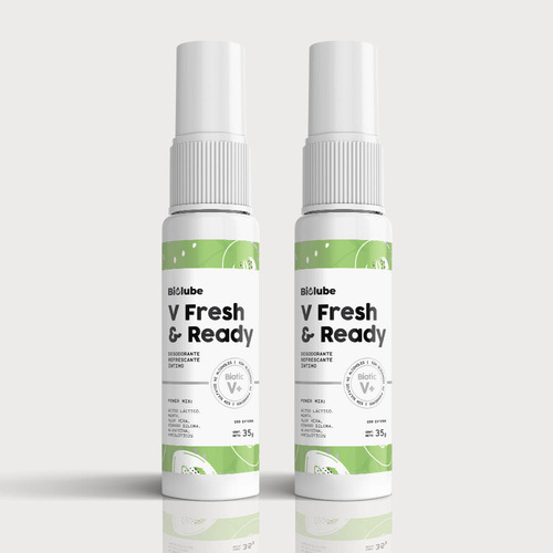 Kit Desodorante Íntimo Refrescante Biolube Doble Fresh