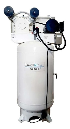 Compresor de aire eléctrico Carroll CAR-V305BI-AR-LA bifásica 300L 5hp 220V blanco