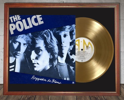 The Police Reggatta De Blanc Tapa Lp Y Disco De Oro Sting